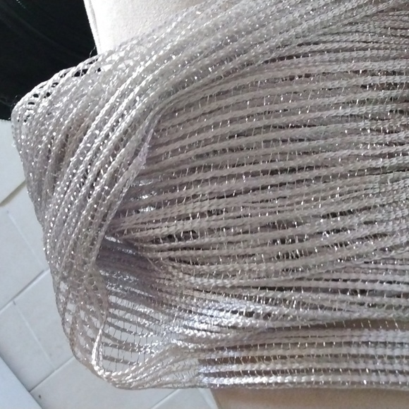 Dressbarn Holiday Silver Scarf NWT - Picture 2 of 6